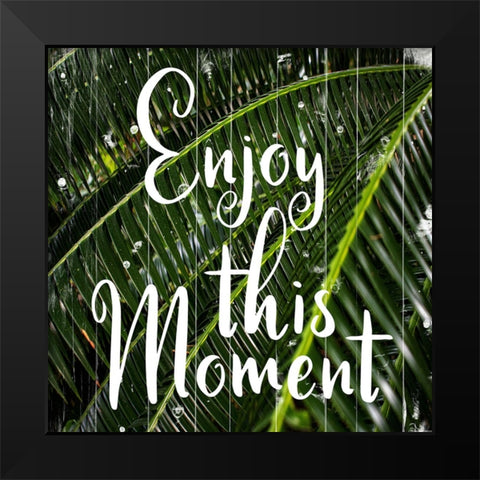 Tropical Moment Black Modern Wood Framed Art Print by Phillip, Jamie
