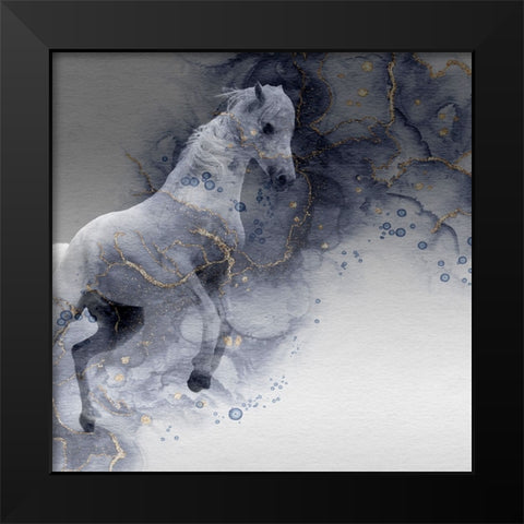 Mystic Horse Black Modern Wood Framed Art Print by Phillip, Jamie
