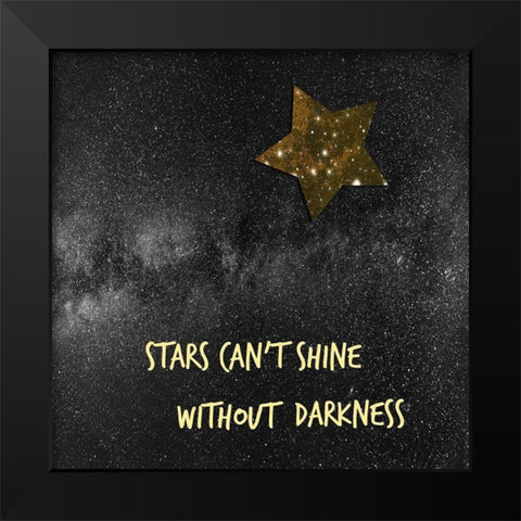 Star Night Black Modern Wood Framed Art Print by Phillip, Jamie