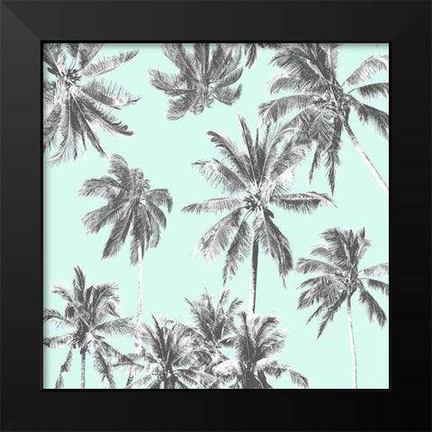 Tropico Mint Black Modern Wood Framed Art Print by Urban Road