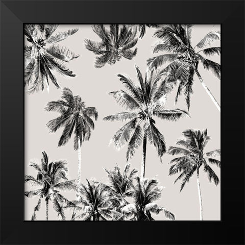 Tropico Turquoise Black Modern Wood Framed Art Print by Urban Road