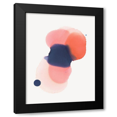 Grapefruit Black Modern Wood Framed Art Print by Urban Road
