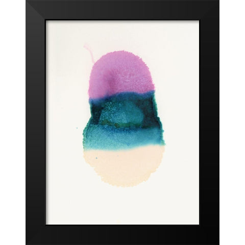 Jelly Bean Black Modern Wood Framed Art Print by Urban Road