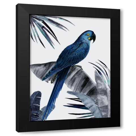 Plume Dusk Black Modern Wood Framed Art Print with Double Matting by Urban Road