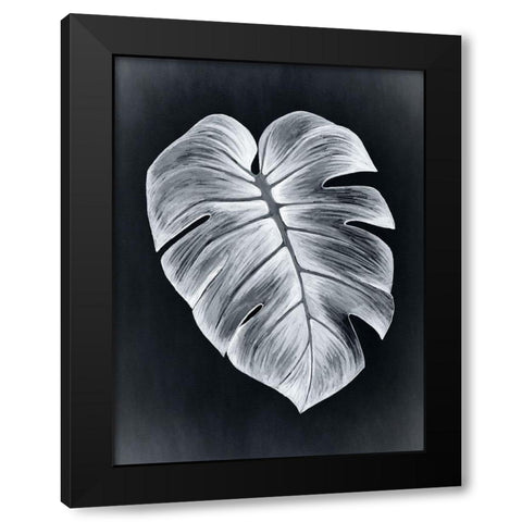 Verdure I Midnight Black Modern Wood Framed Art Print with Double Matting by Urban Road