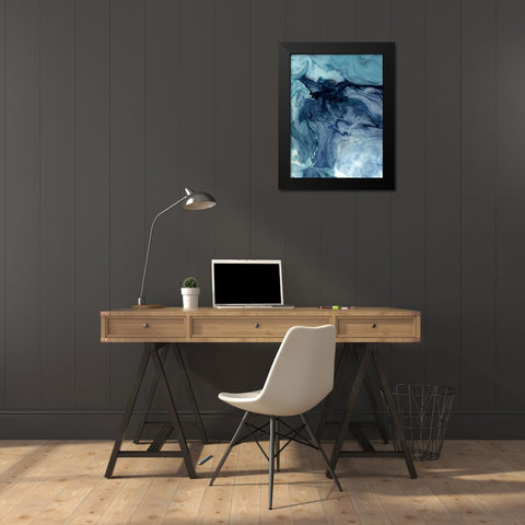 Oceanography Black Modern Wood Framed Art Print by Urban Road