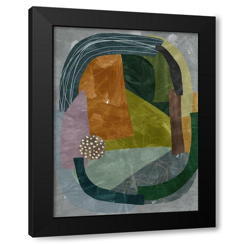 Labyrinth I  Black Modern Wood Framed Art Print with Double Matting by Urban Road