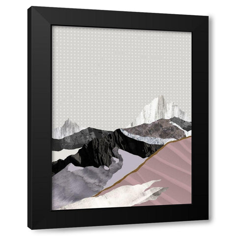 Moving Mountains II  Black Modern Wood Framed Art Print by Urban Road