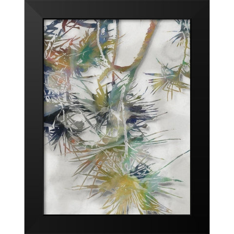 Pandan Beach Black Modern Wood Framed Art Print by Urban Road