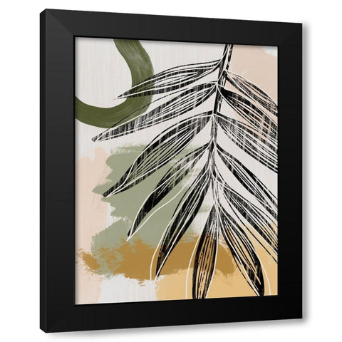 Palmier II  Black Modern Wood Framed Art Print with Double Matting by Urban Road