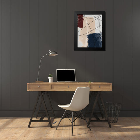 French Quarter I Black Modern Wood Framed Art Print by Urban Road