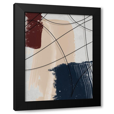 French Quarter I Black Modern Wood Framed Art Print with Double Matting by Urban Road