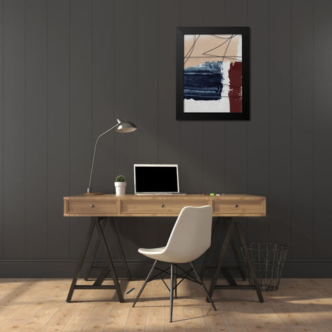 French Quarter II Black Modern Wood Framed Art Print by Urban Road