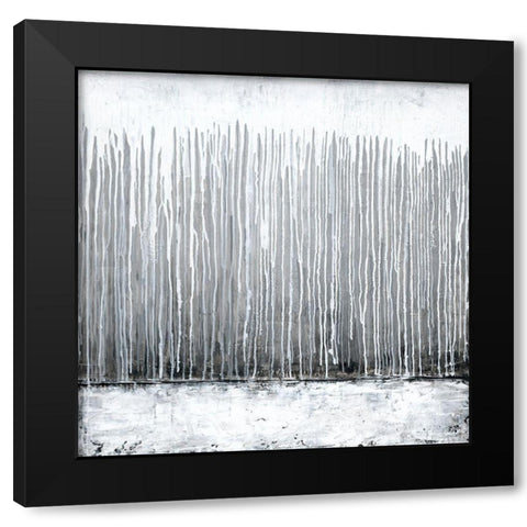 Silver Fog Art Print Black Modern Wood Framed Art Print with Double Matting by Urban Road