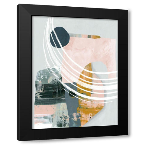 Opus I Black Modern Wood Framed Art Print by Urban Road