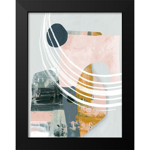 Opus I Black Modern Wood Framed Art Print by Urban Road
