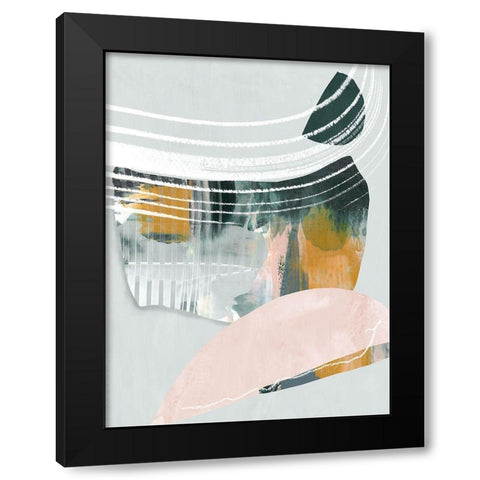 Opus II Black Modern Wood Framed Art Print with Double Matting by Urban Road