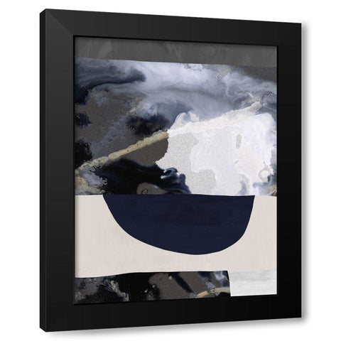 Lone Wolf I Black Modern Wood Framed Art Print with Double Matting by Urban Road