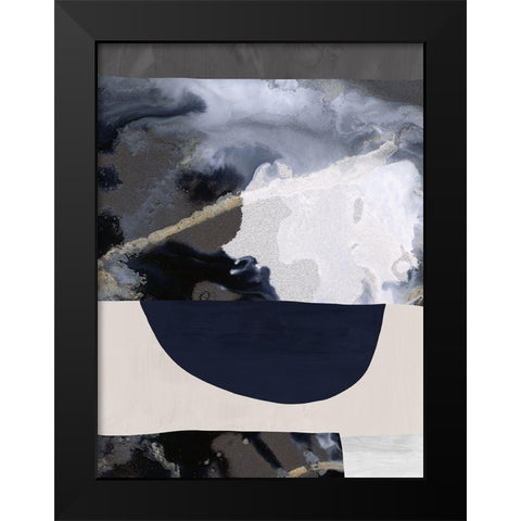 Lone Wolf I Black Modern Wood Framed Art Print by Urban Road