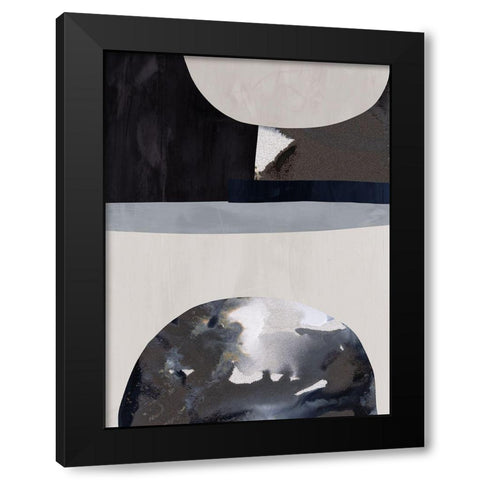 Lone Wolf II Black Modern Wood Framed Art Print with Double Matting by Urban Road