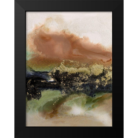 Gold Fever II Black Modern Wood Framed Art Print by Urban Road