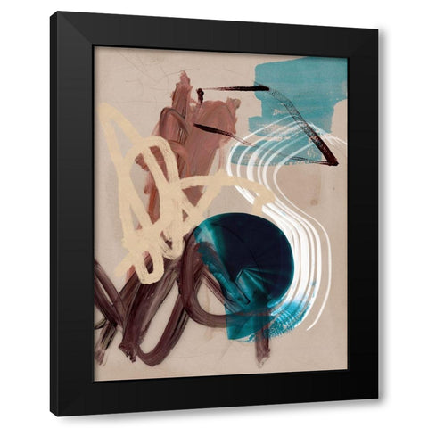 Messy Thoughts II Black Modern Wood Framed Art Print with Double Matting by Urban Road