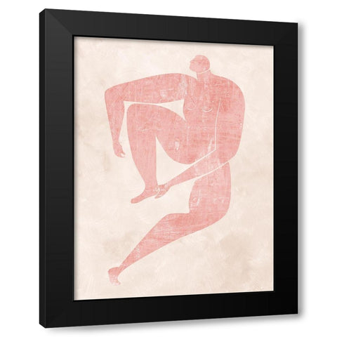 Marguerite Cut-Out I Black Modern Wood Framed Art Print with Double Matting by Urban Road