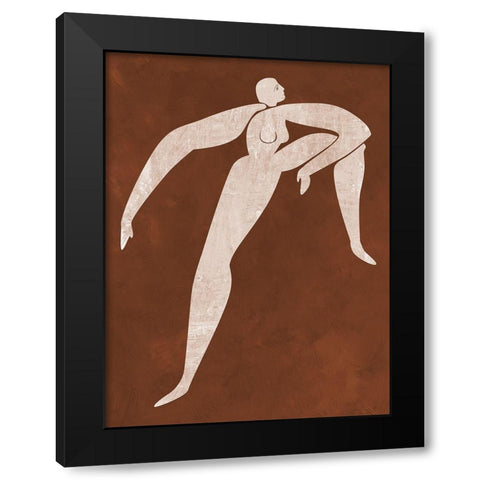 Caroline Cut-Out II Black Modern Wood Framed Art Print with Double Matting by Urban Road