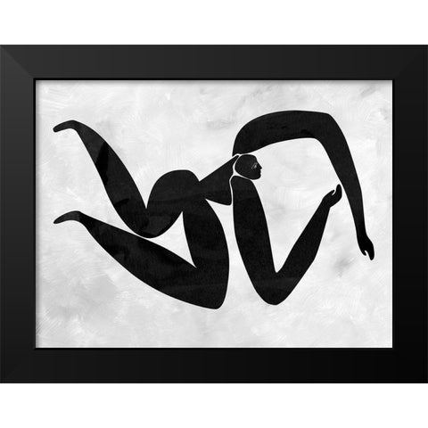 Lydia Cut-Out IV Black Modern Wood Framed Art Print by Urban Road