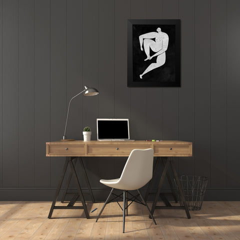Monique Cut-Out I Black Modern Wood Framed Art Print by Urban Road