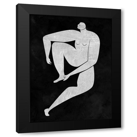 Monique Cut-Out I Black Modern Wood Framed Art Print with Double Matting by Urban Road