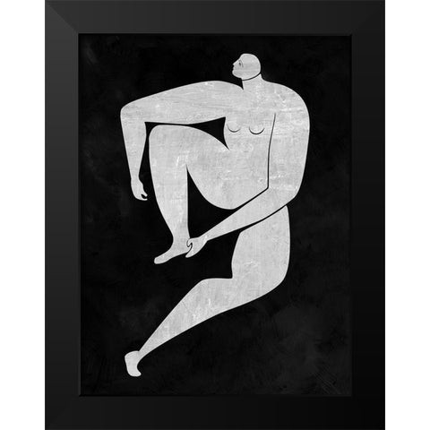 Monique Cut-Out I Black Modern Wood Framed Art Print by Urban Road