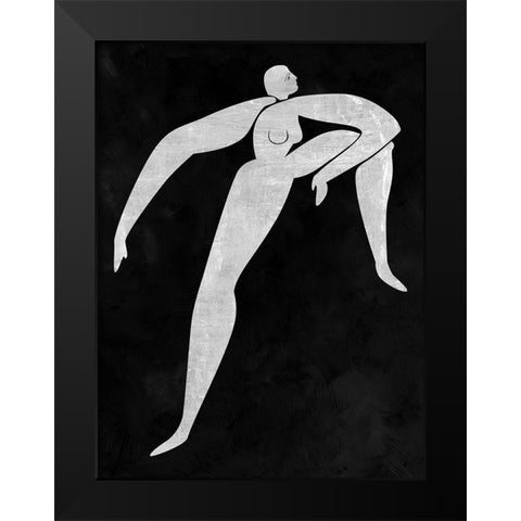 Monique Cut-Out II Black Modern Wood Framed Art Print by Urban Road
