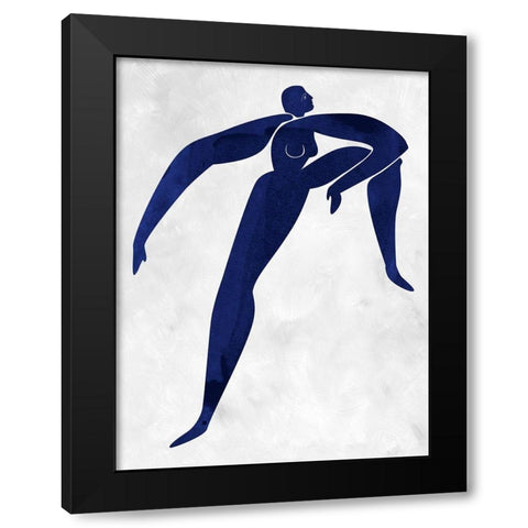 Gertrude Cut-Out II Black Modern Wood Framed Art Print by Urban Road