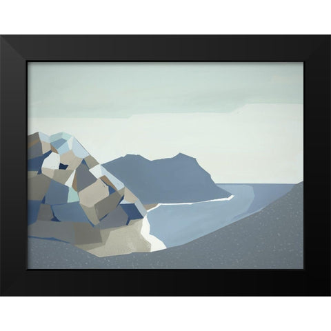 Cradle Mountain Black Modern Wood Framed Art Print by Urban Road