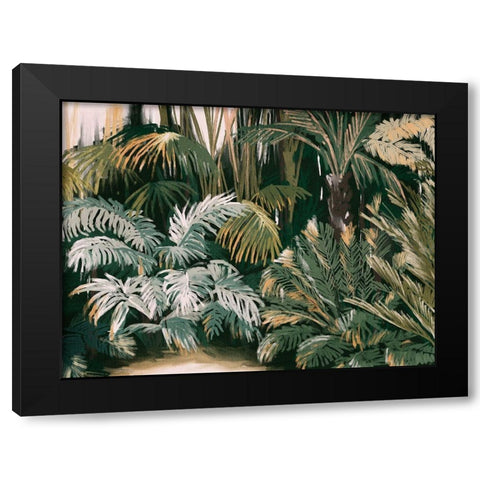 Lifes a Jungle Black Modern Wood Framed Art Print with Double Matting by Urban Road