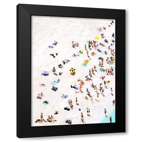 Beach Life Black Modern Wood Framed Art Print with Double Matting by Urban Road