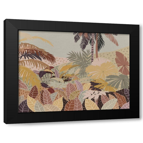 Autumn on the Island Black Modern Wood Framed Art Print by Urban Road