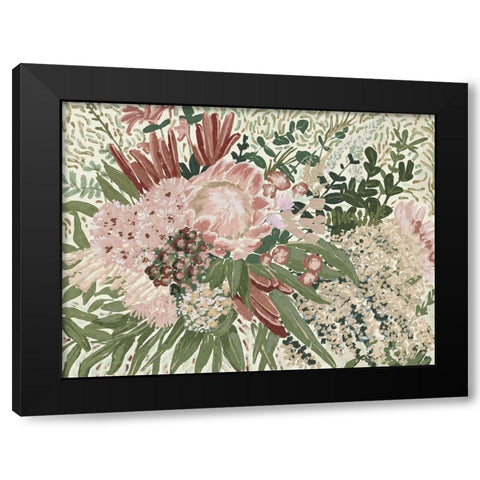 Telopea II Black Modern Wood Framed Art Print by Urban Road