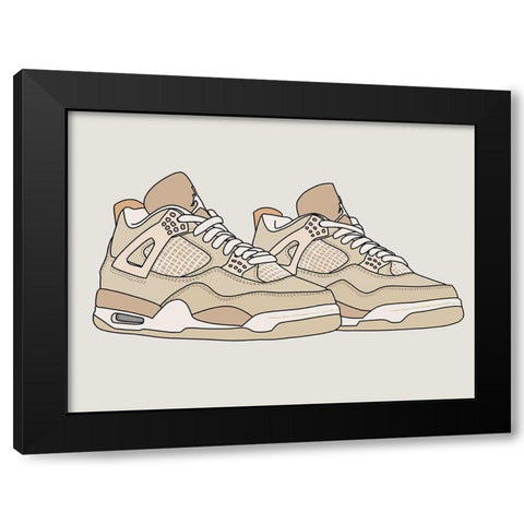 Everyday Black Modern Wood Framed Art Print with Double Matting by Urban Road