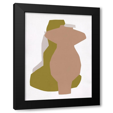 Riad I Black Modern Wood Framed Art Print with Double Matting by Marrakech