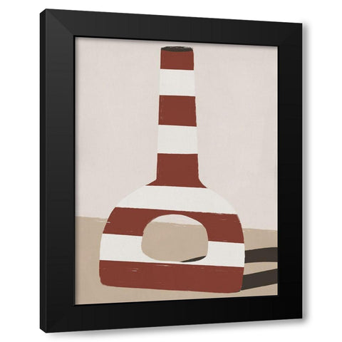 Marhba I Black Modern Wood Framed Art Print with Double Matting by Marrakech