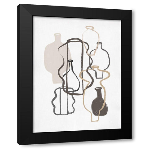 Open Air Market IIII Black Modern Wood Framed Art Print with Double Matting by Marrakech