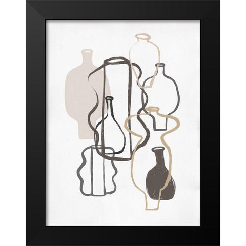 Open Air Market IIII Black Modern Wood Framed Art Print by Marrakech