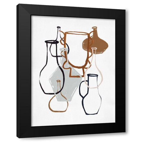 Open Air Market IV  Black Modern Wood Framed Art Print by Marrakech