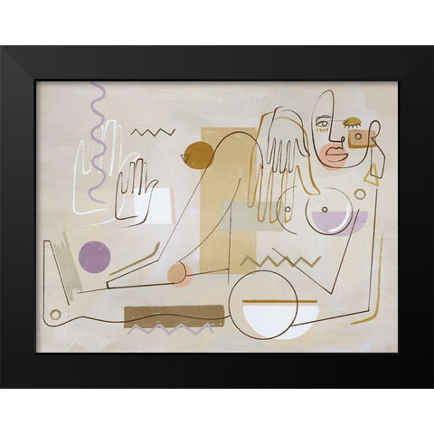 Ma Belle Black Modern Wood Framed Art Print by Urban Road