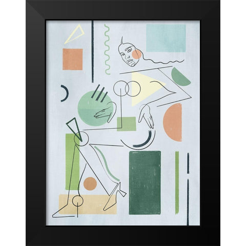 La Dame Black Modern Wood Framed Art Print by Urban Road