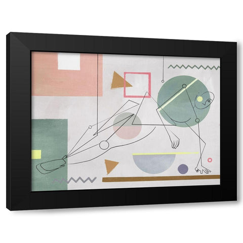 Tomber Black Modern Wood Framed Art Print with Double Matting by Urban Road