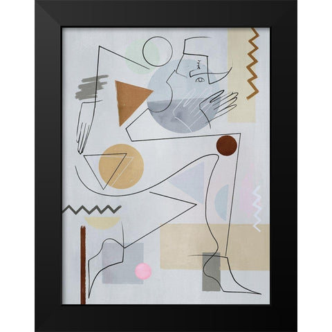 Rested Black Modern Wood Framed Art Print by Urban Road