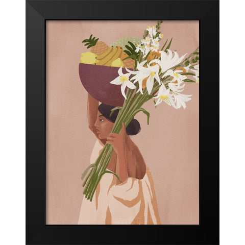 Mercado del sol Black Modern Wood Framed Art Print by Urban Road